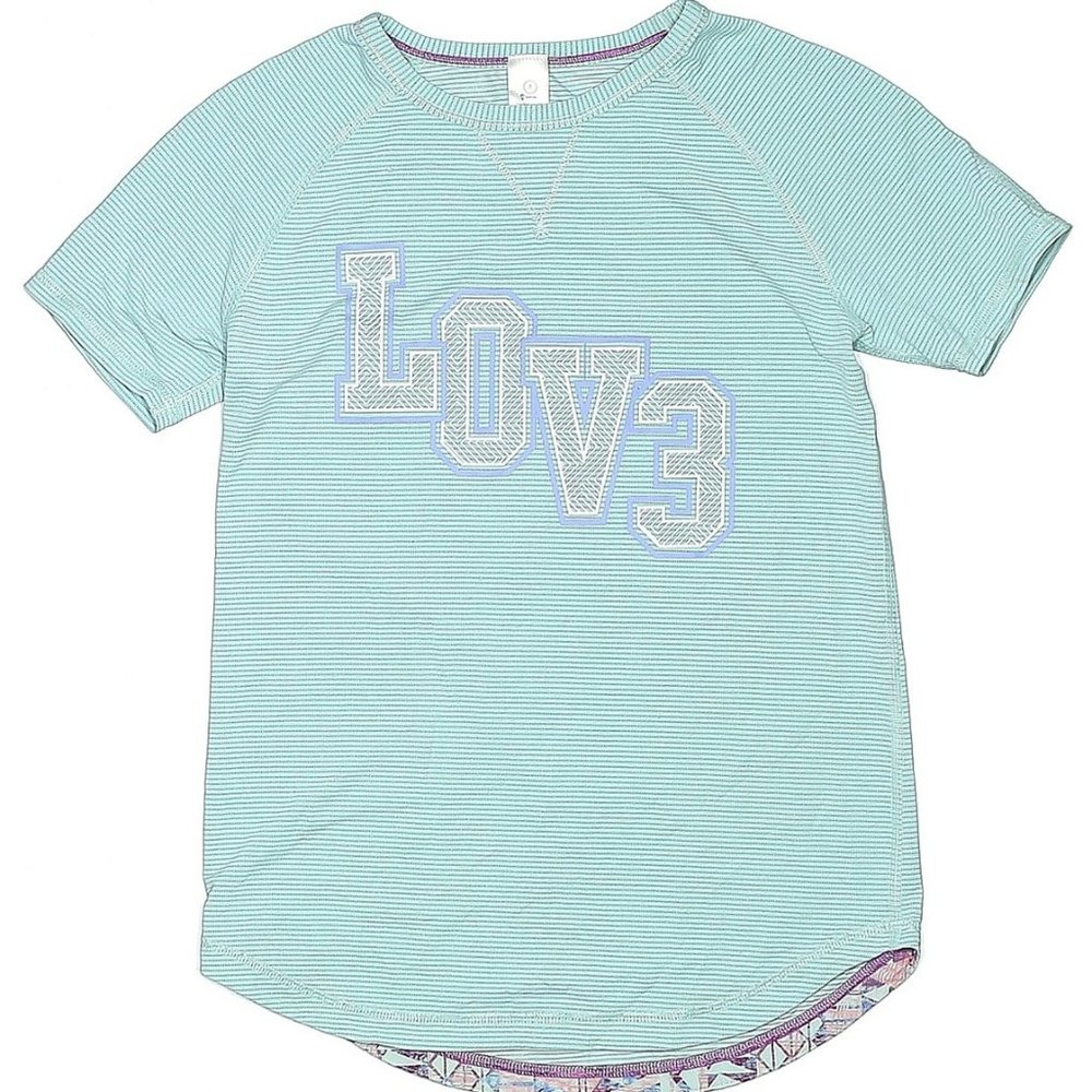 LIKE NEW! Ivivva Love 3 Graphic Mesh Tee